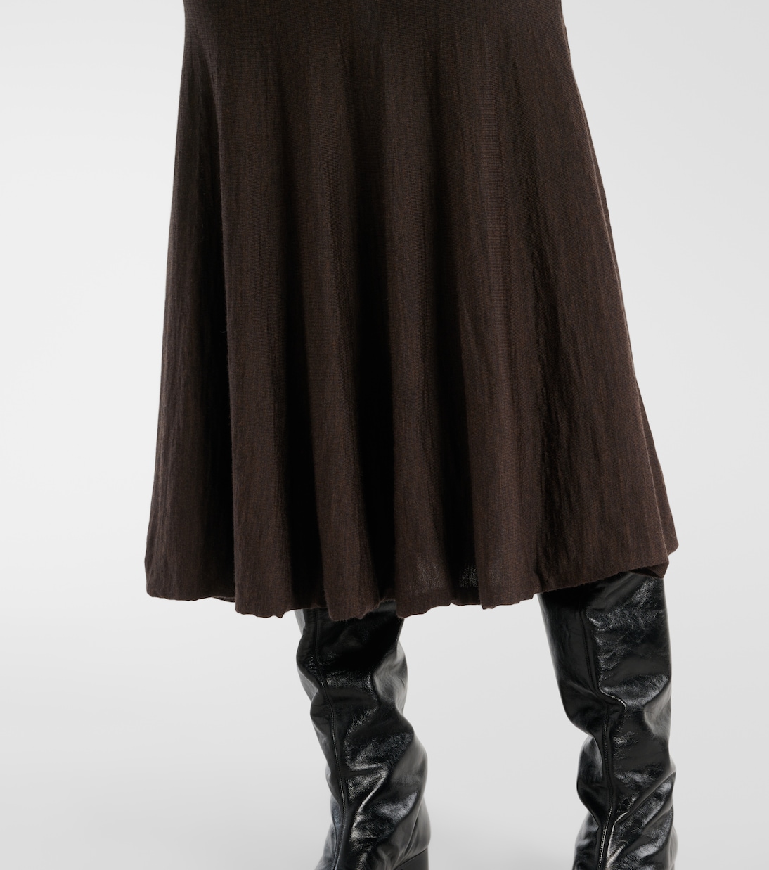Gonna midi Mayu in lana | Khaite