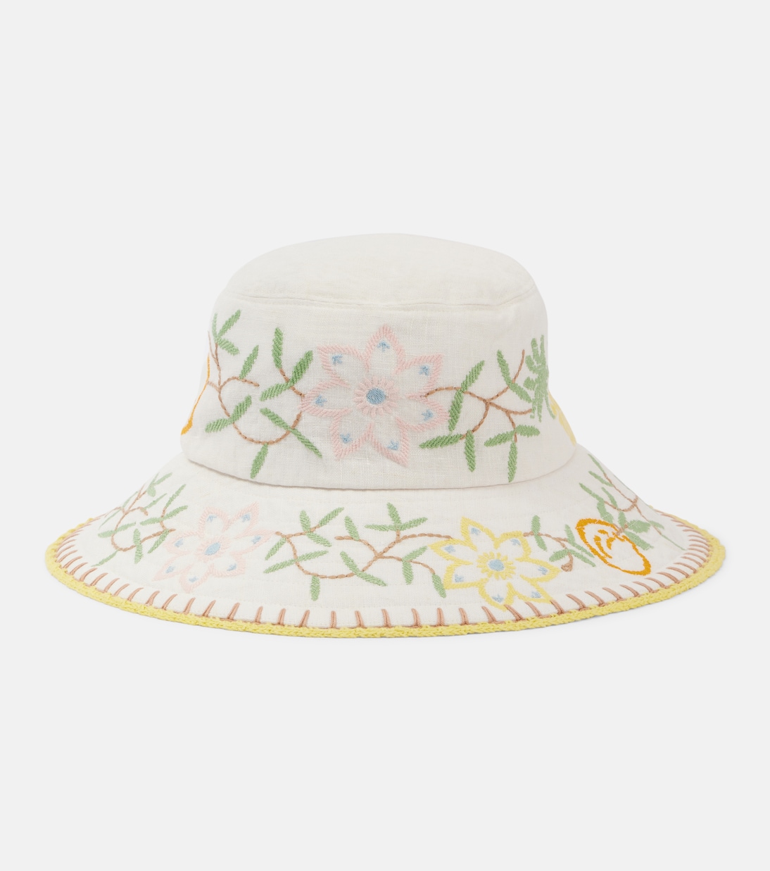 Cappello in lino ricamato Olivia - Stile giovane e trendy