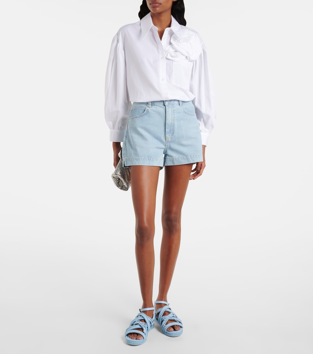 Verzierte Espadrille-Sandalen mit Leder | Mach & Mach