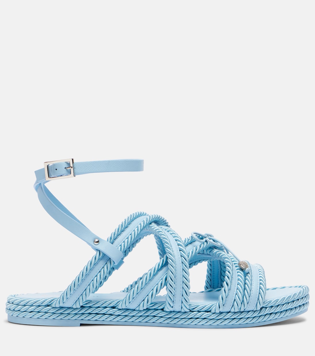 Verzierte Espadrille-Sandalen mit Leder | Mach & Mach