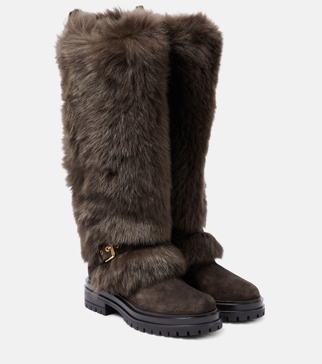 Botas de nieve Maverick de ante y borrego | Gianvito Rossi