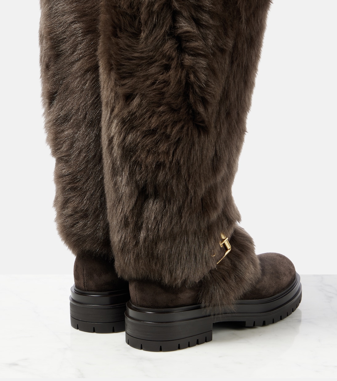 Botas de nieve Maverick de ante y borrego | Gianvito Rossi