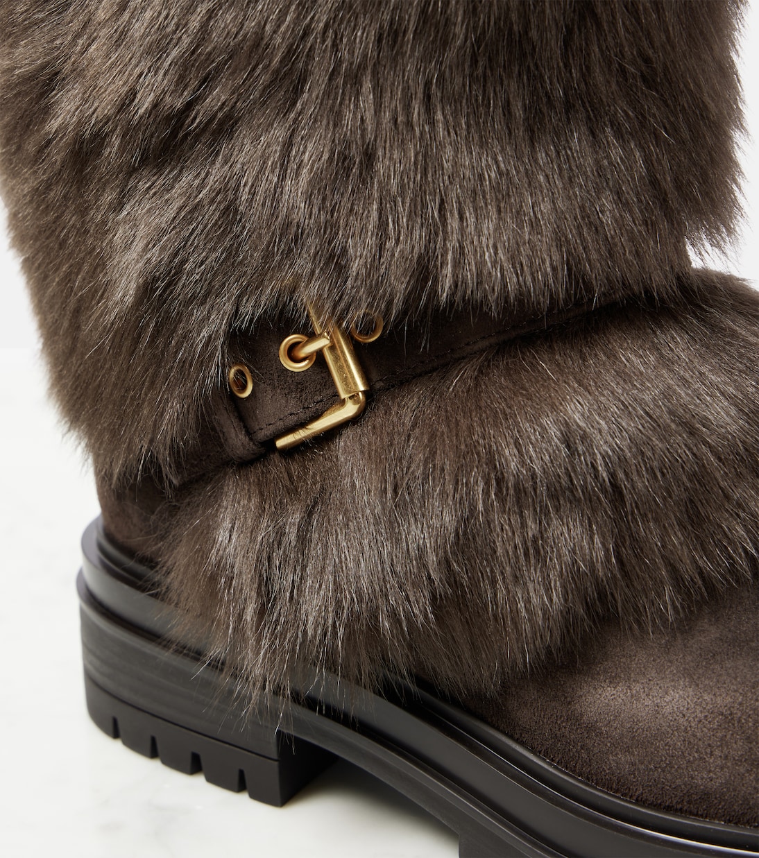 Botas de nieve Maverick de ante y borrego | Gianvito Rossi