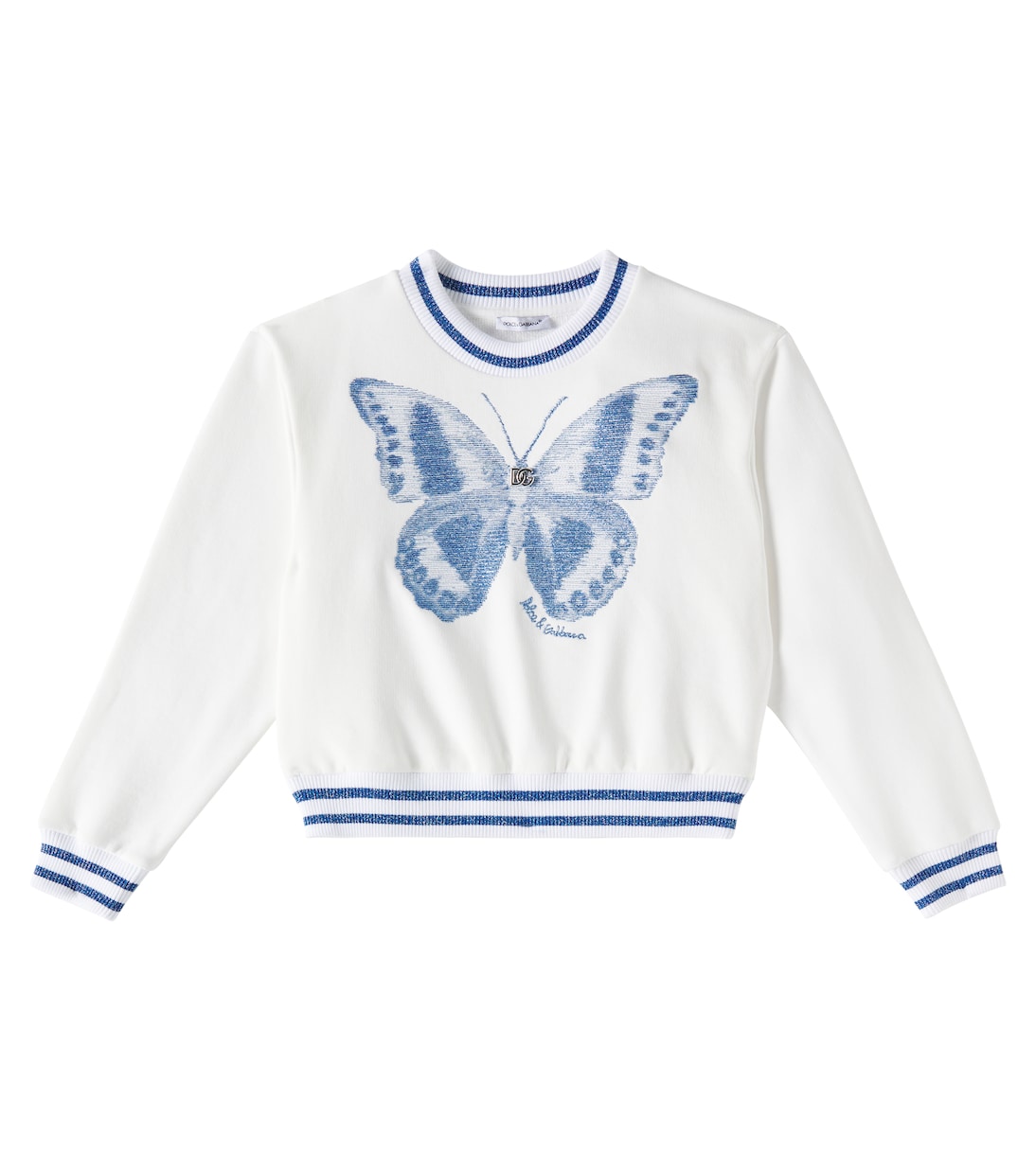 Felpa DG in jersey di cotone | Dolce&Gabbana Kids