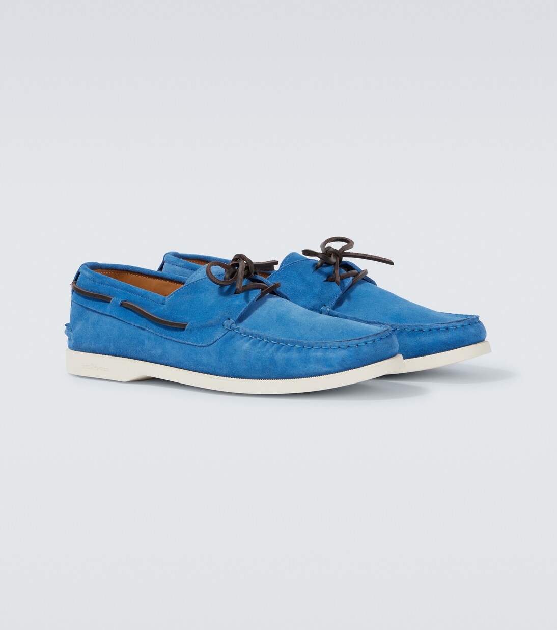 Segelschuhe aus Veloursleder | Kiton