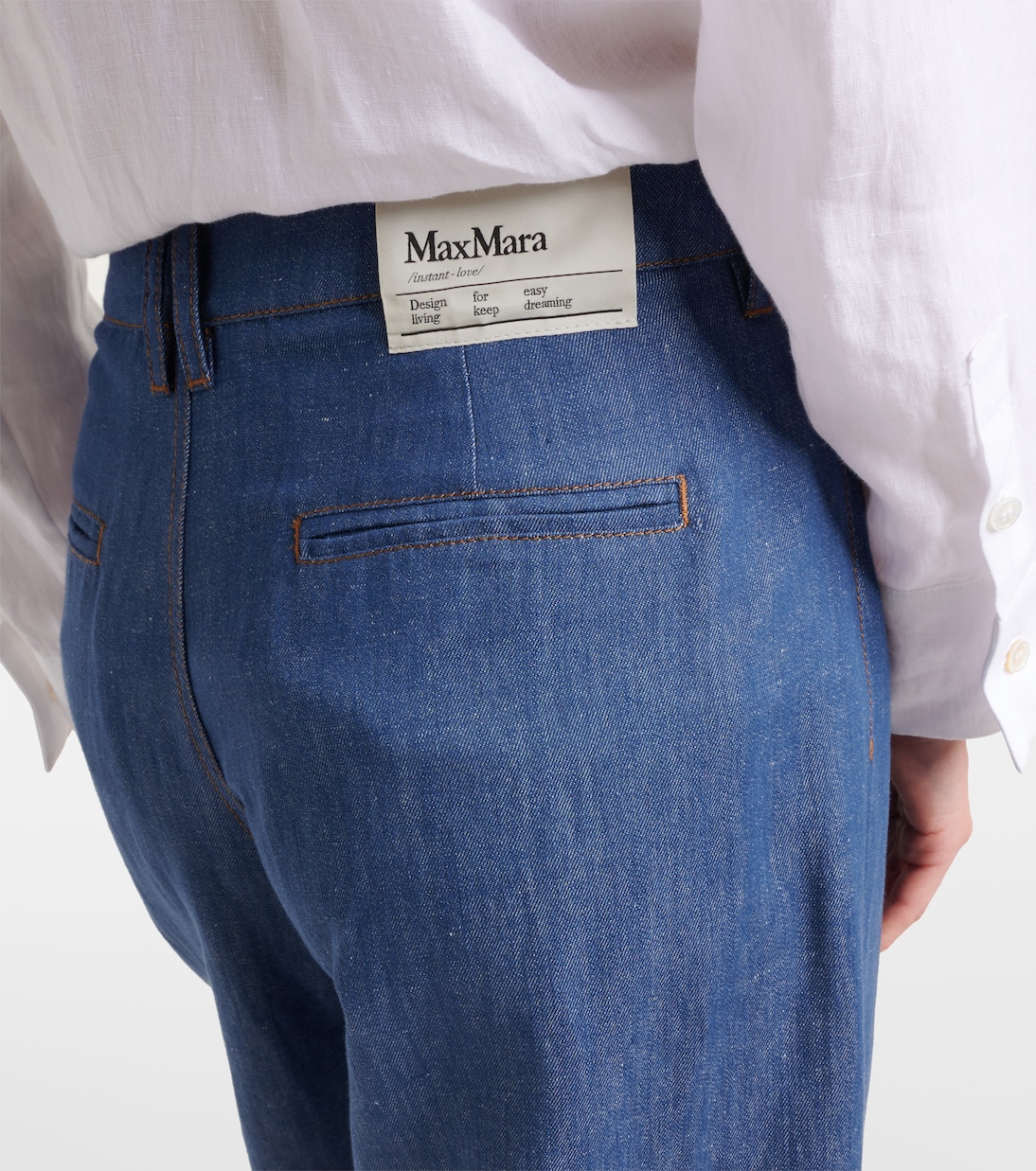 Pantaloni a gamba larga Dante in twill di lino | 'S Max Mara