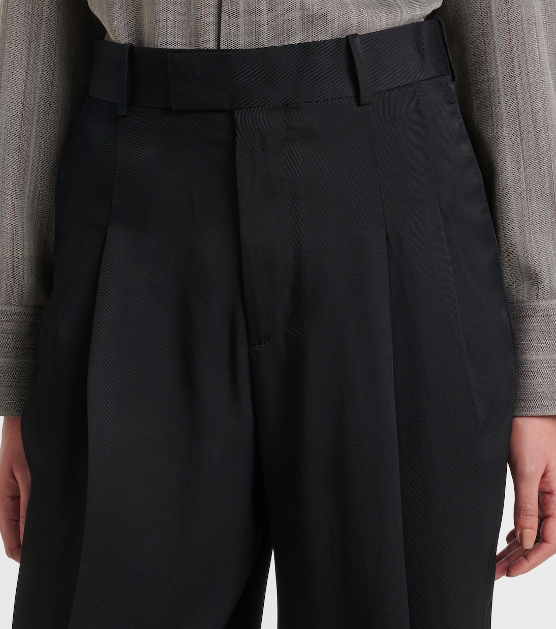 Pantaloni tapered a vita alta | Bottega Veneta