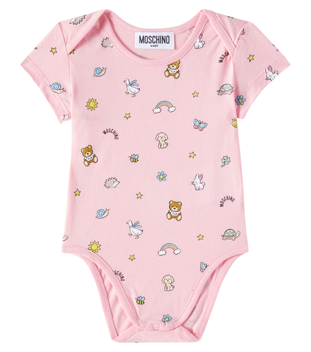 Baby Teddy Bear set of 2 cotton bodysuits | Moschino Kids