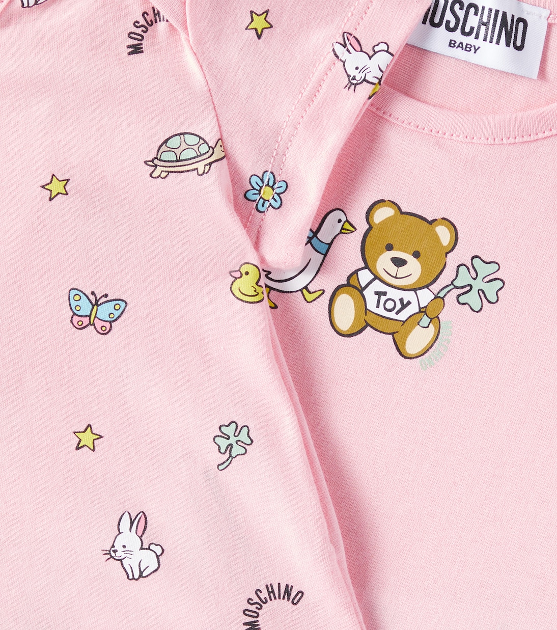 Baby Teddy Bear set of 2 cotton bodysuits | Moschino Kids