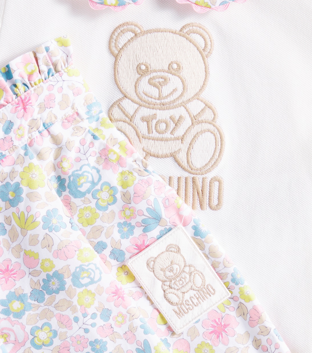 Baby Teddy Bear T-shirt and pants set | Moschino Kids
