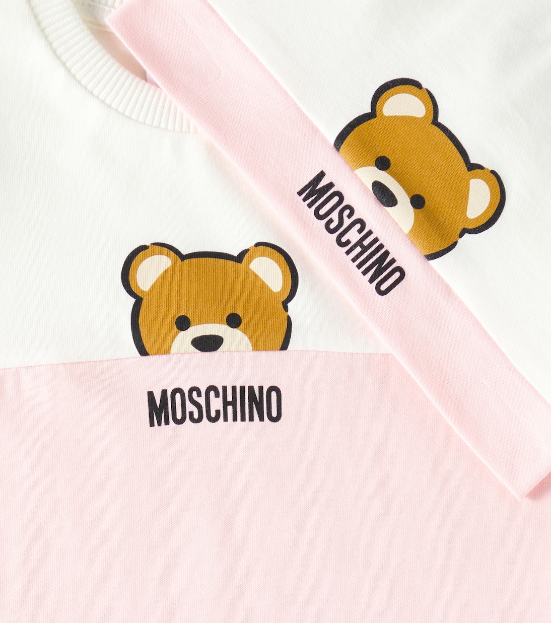 Bébé – Combi-short Teddy Bear en coton | Moschino Kids