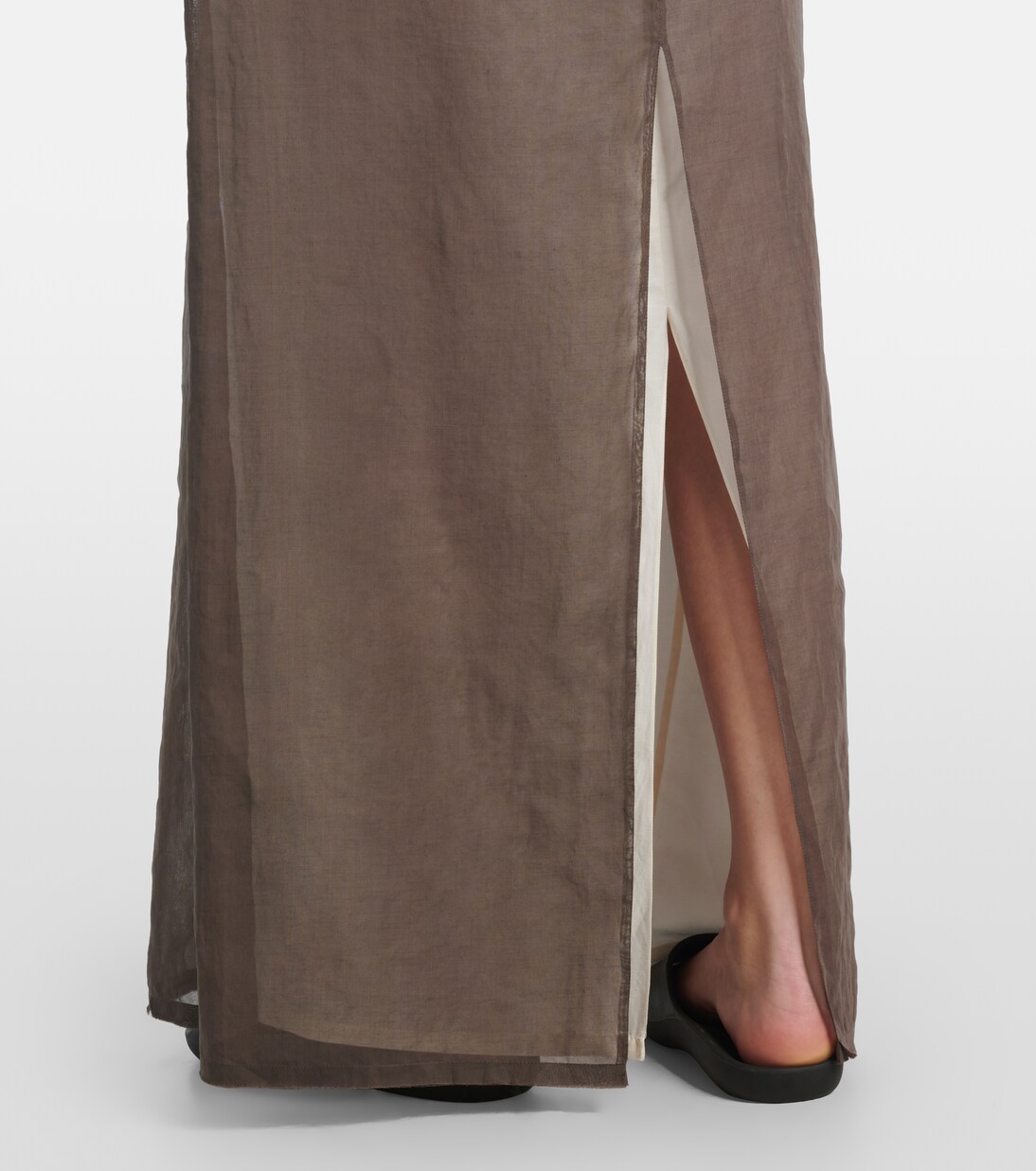Zaira deconstructed cotton maxi skirt | The Row