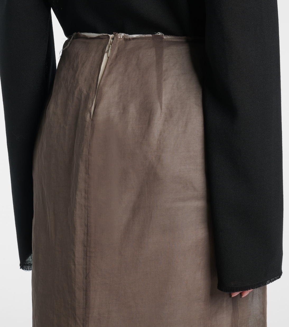 Zaira deconstructed cotton maxi skirt | The Row