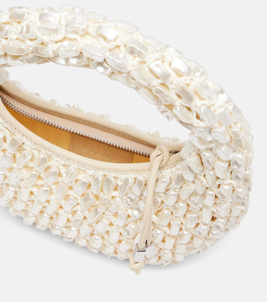 Reef crochet embellished shoulder bag | Staud