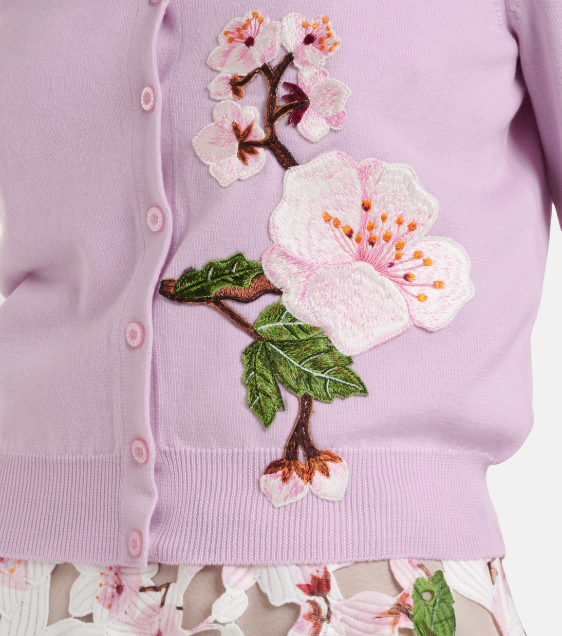 Cardigan en laine vierge | Oscar de la Renta
