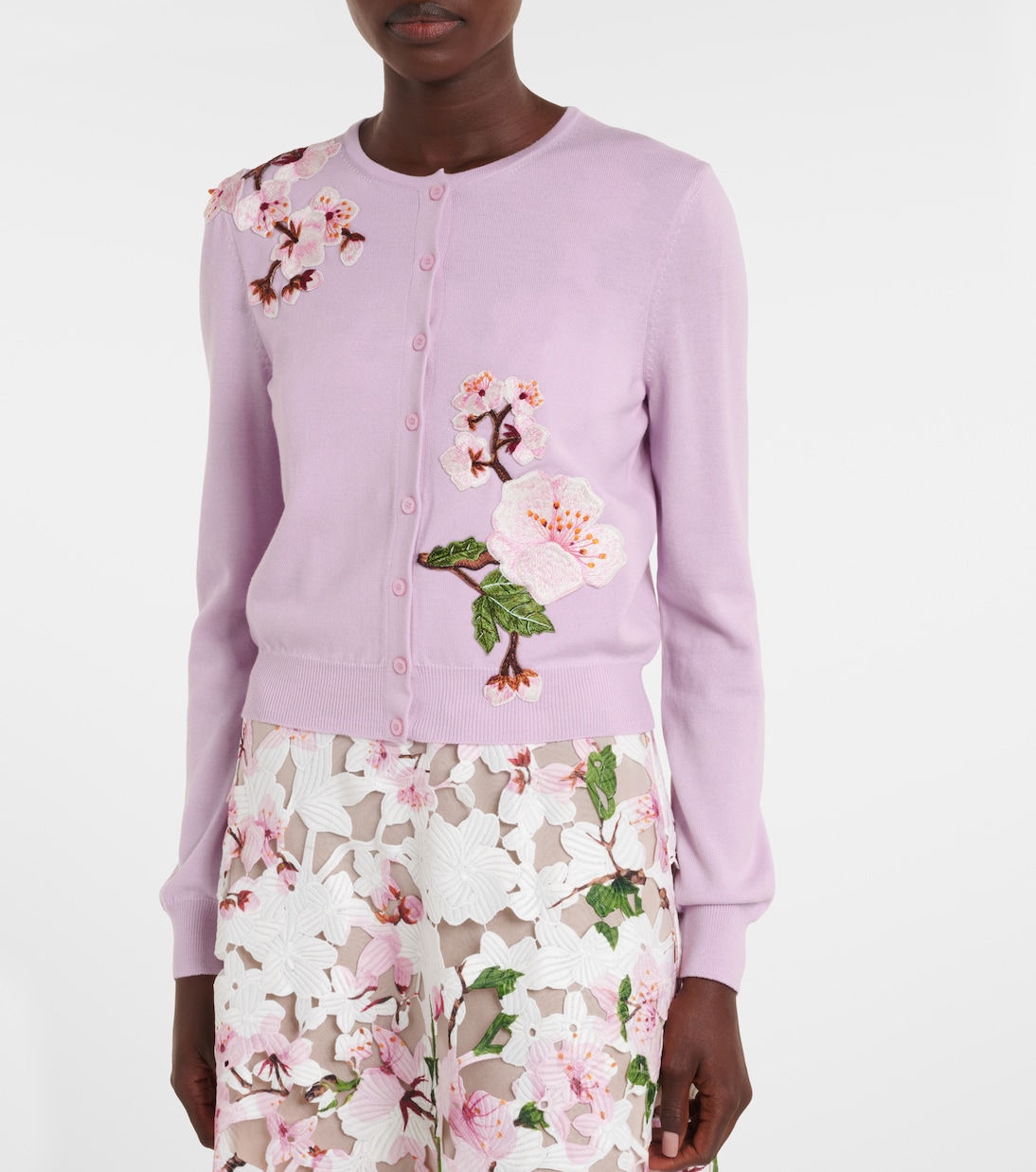 Cardigan en laine vierge | Oscar de la Renta