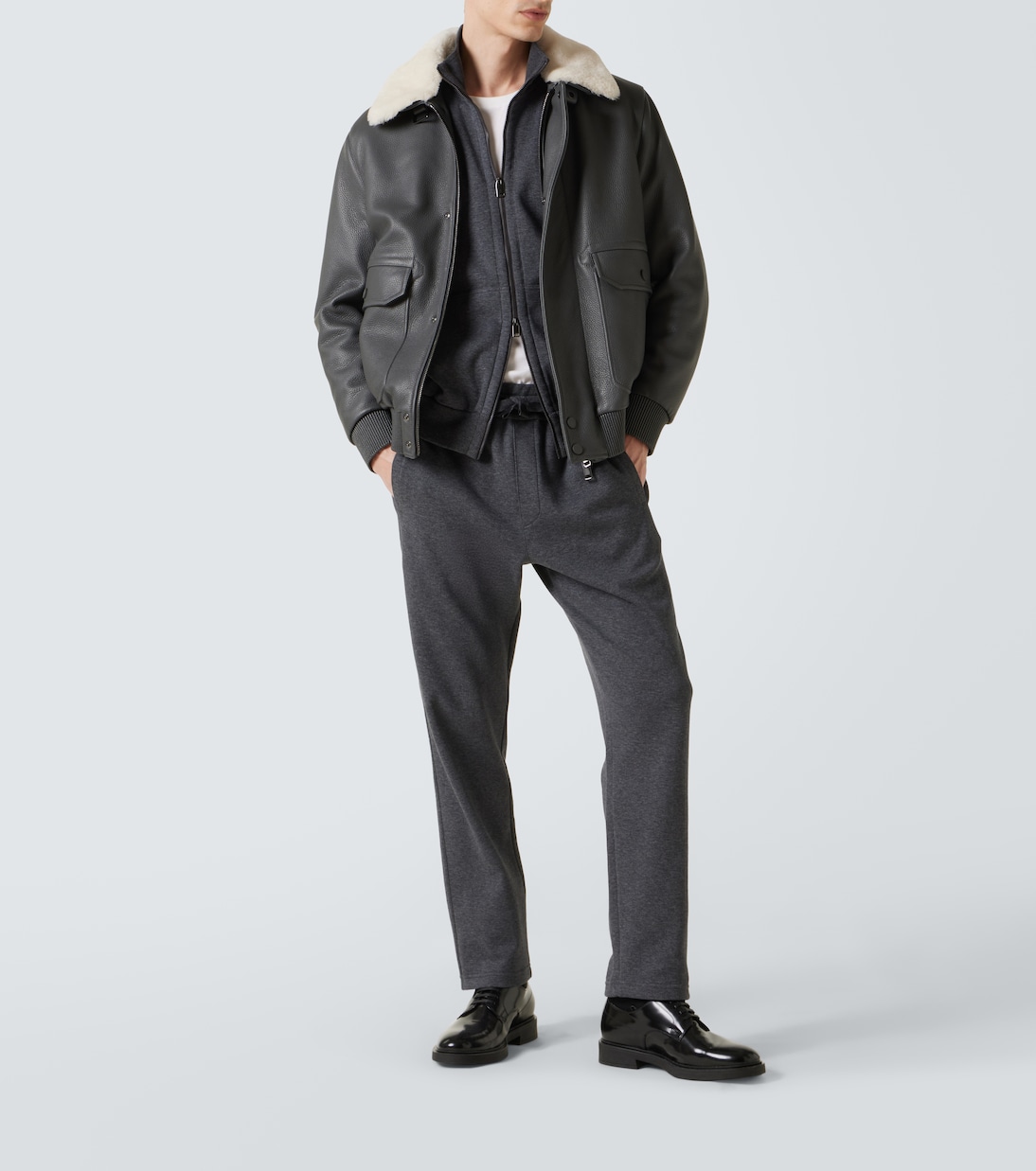 Felpa in misto cotone con zip | Brioni