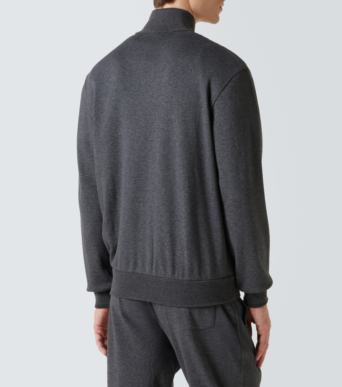 Felpa in misto cotone con zip | Brioni