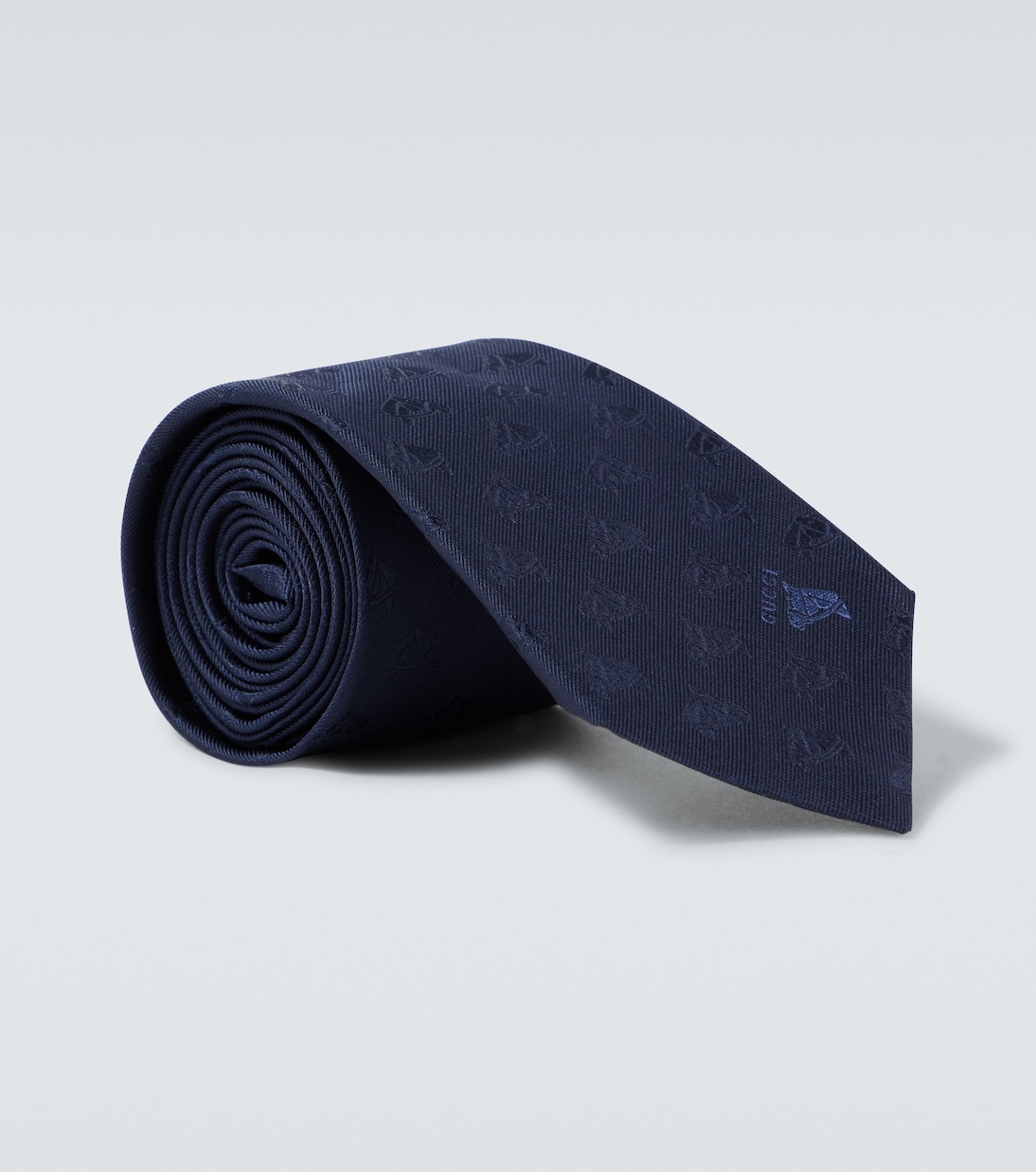 Corbata de jacquard de seda con logo | Gucci