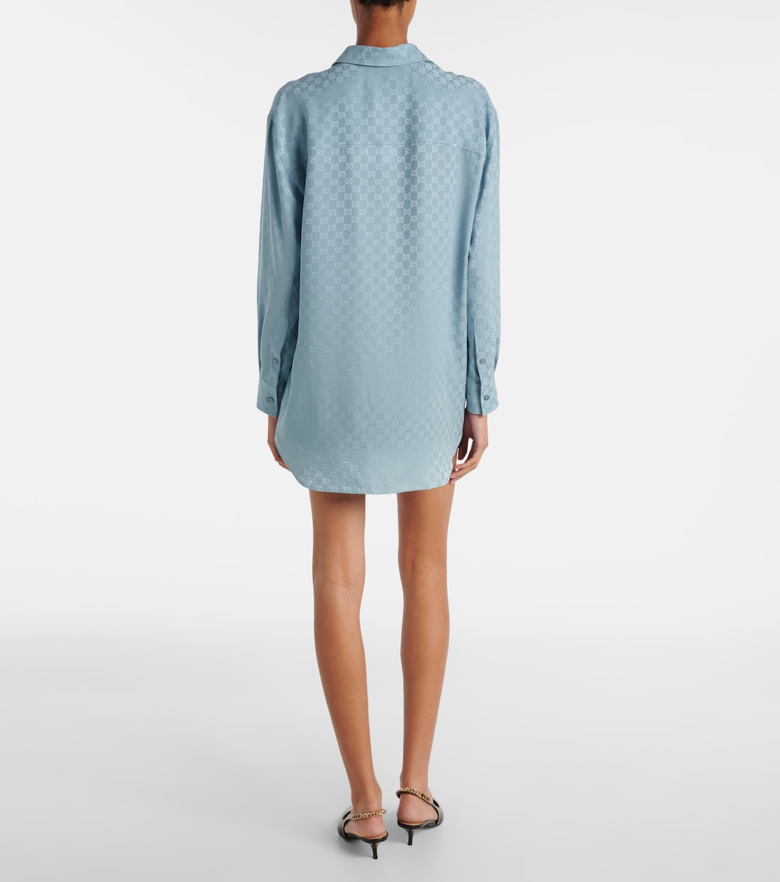Camicia in seta GG | Gucci