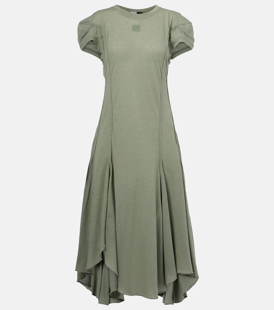 Robe midi Paula's Ibiza en coton mélangé | Loewe