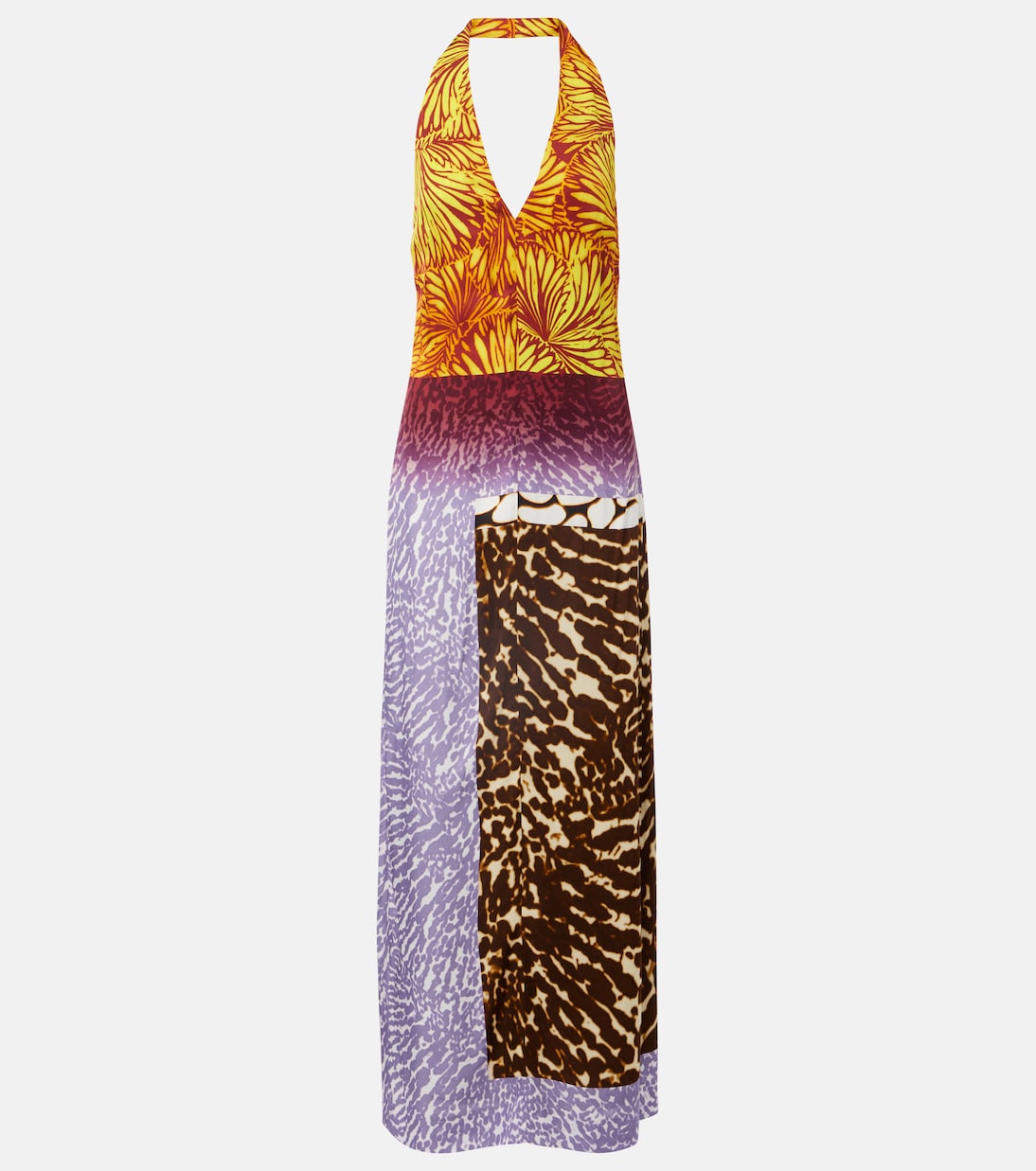 Abito lungo con stampa | Dries Van Noten