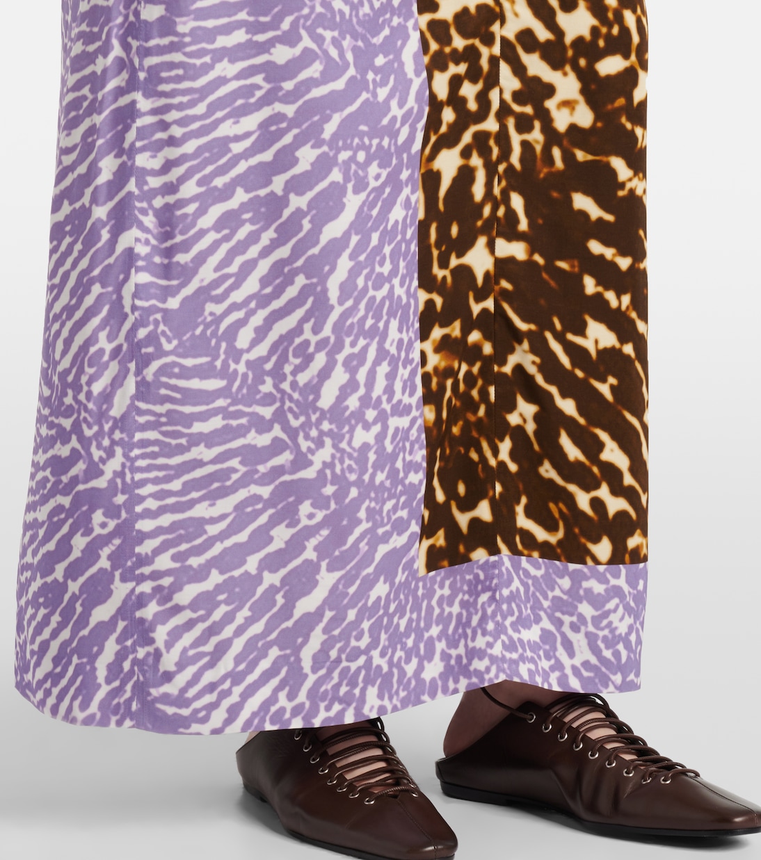 Abito lungo con stampa | Dries Van Noten