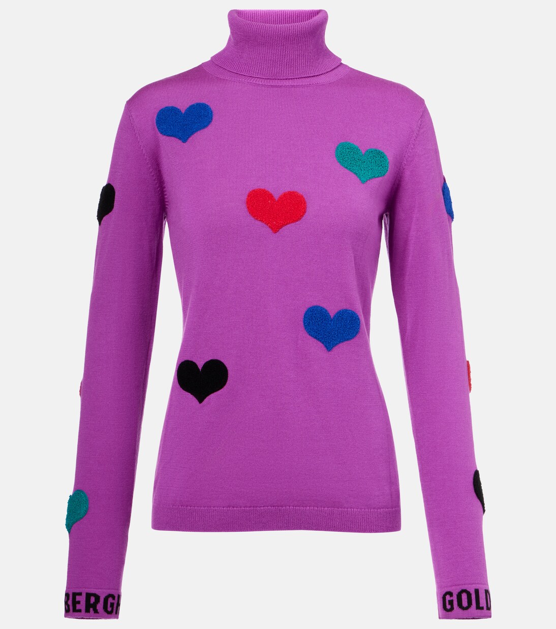 Bacio appliqués turtleneck sweater | Goldbergh