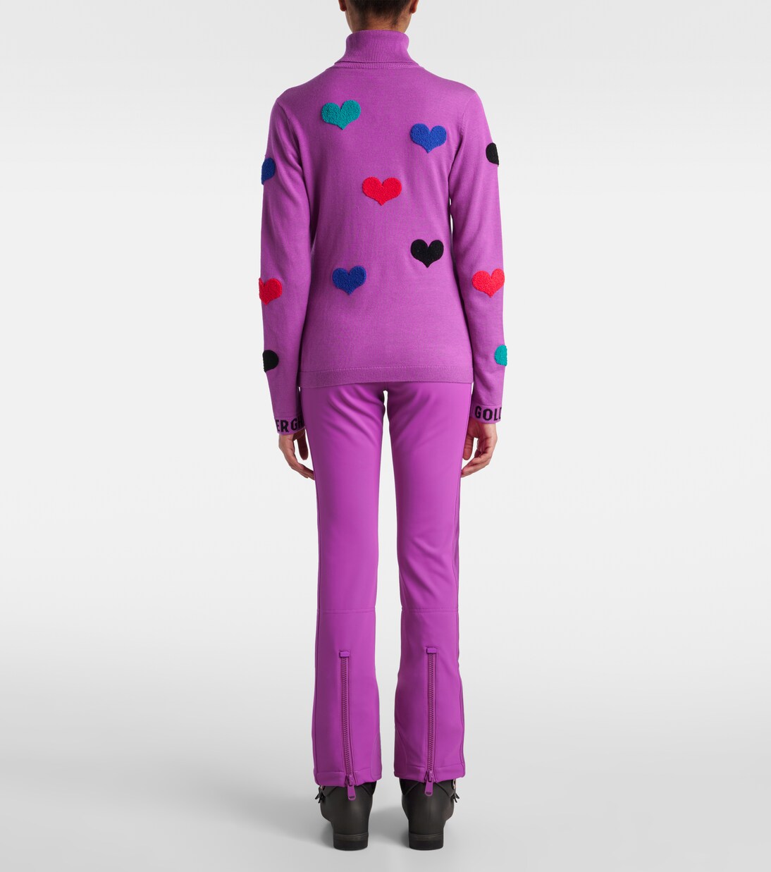 Bacio appliqués turtleneck sweater | Goldbergh