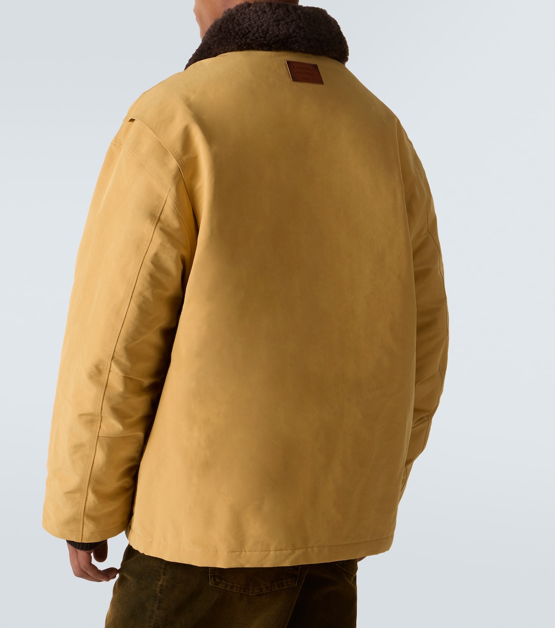 Padded shearling-trimmed jacket | Acne Studios
