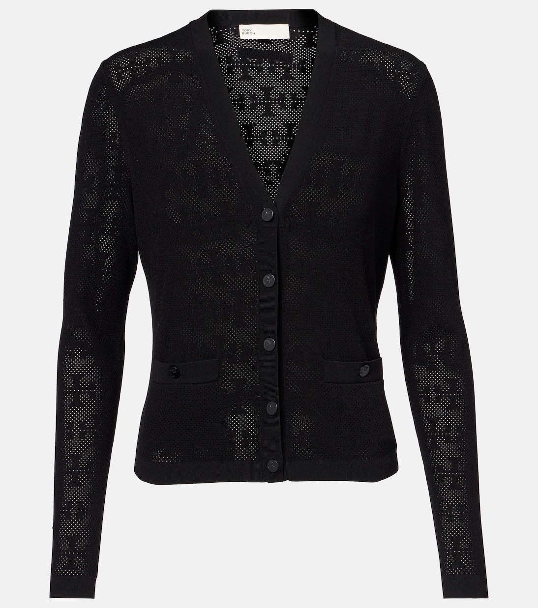 Cardigan T Monogram en jacquard | Tory Burch