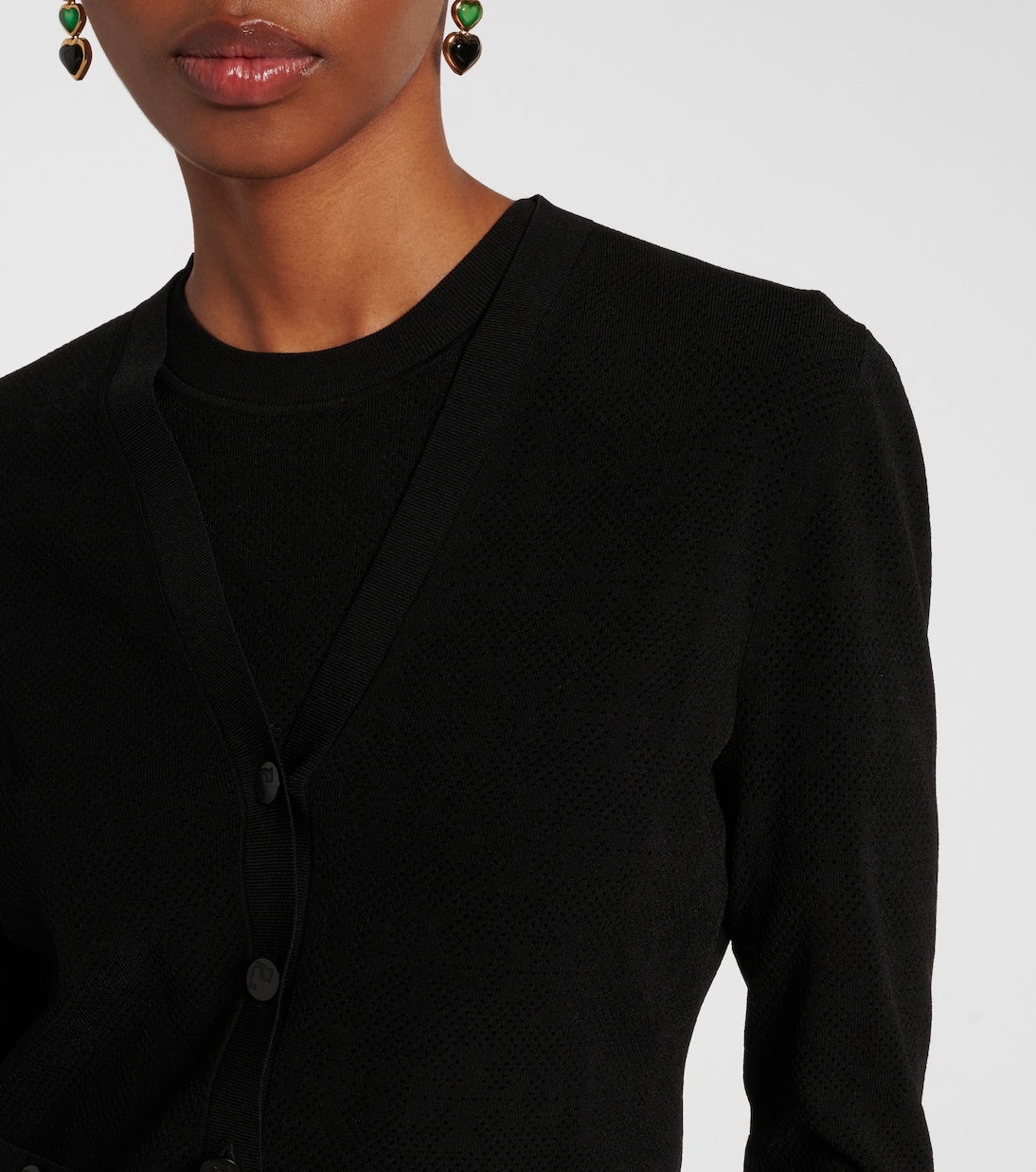 Cardigan T Monogram en jacquard | Tory Burch