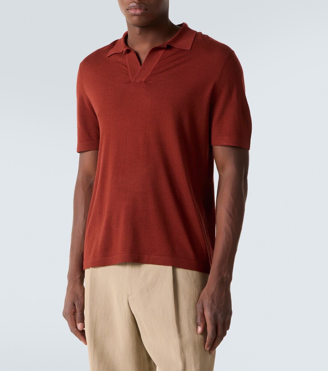 Cashmere and silk polo sweater | Gabriela Hearst