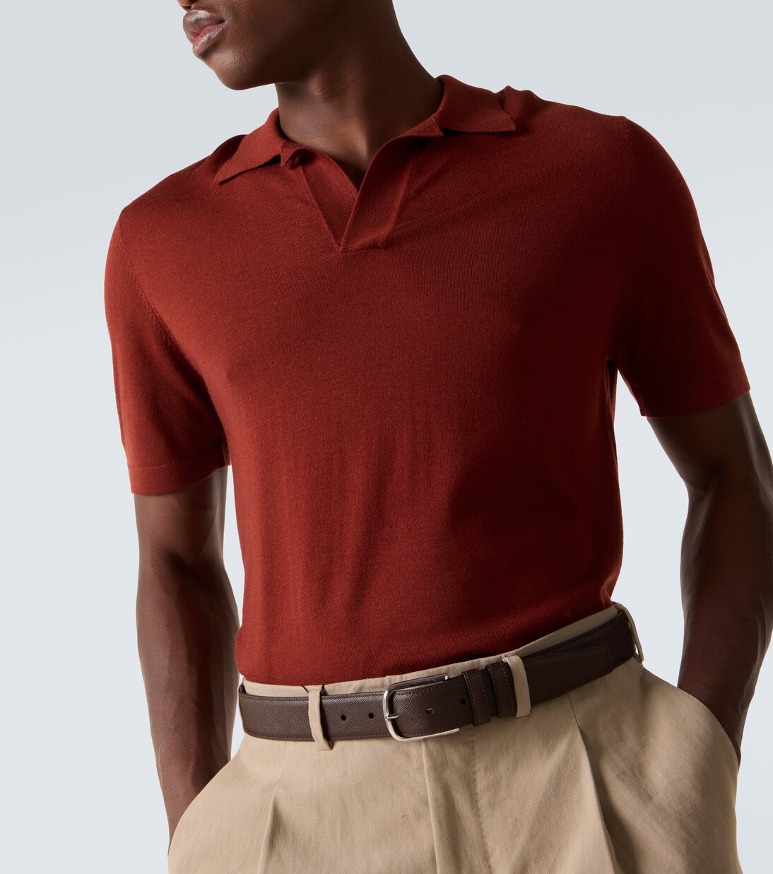 Cashmere and silk polo sweater | Gabriela Hearst