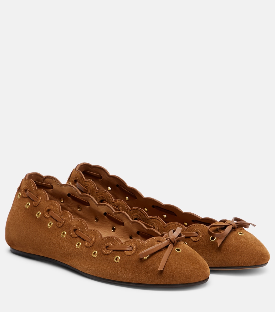 Balfy bow-detail suede ballet flats | Isabel Marant