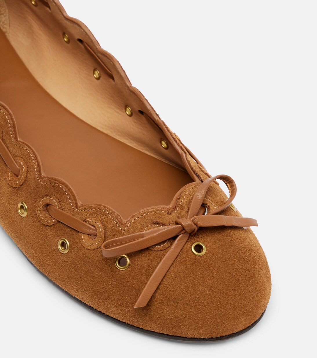 Balfy bow-detail suede ballet flats | Isabel Marant