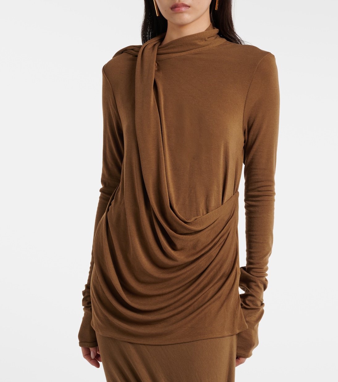 Draped jersey top | Entire Studios