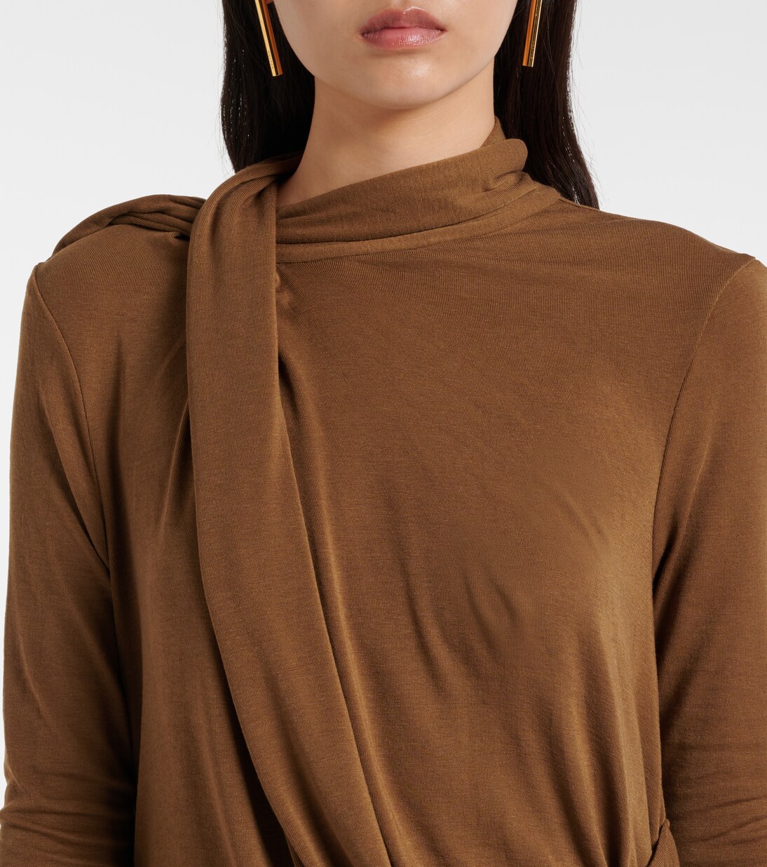 Draped jersey top | Entire Studios