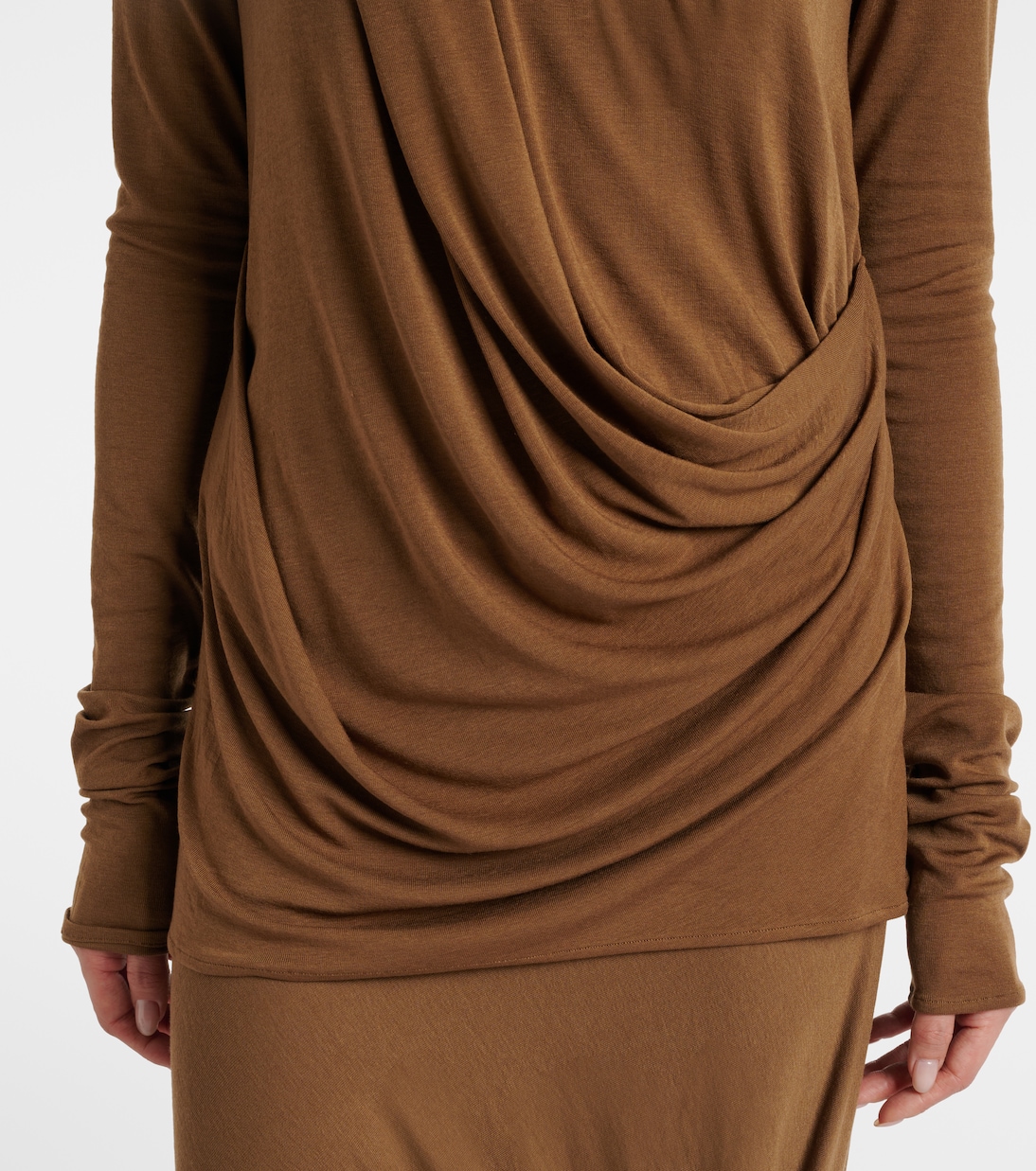 Draped jersey top | Entire Studios