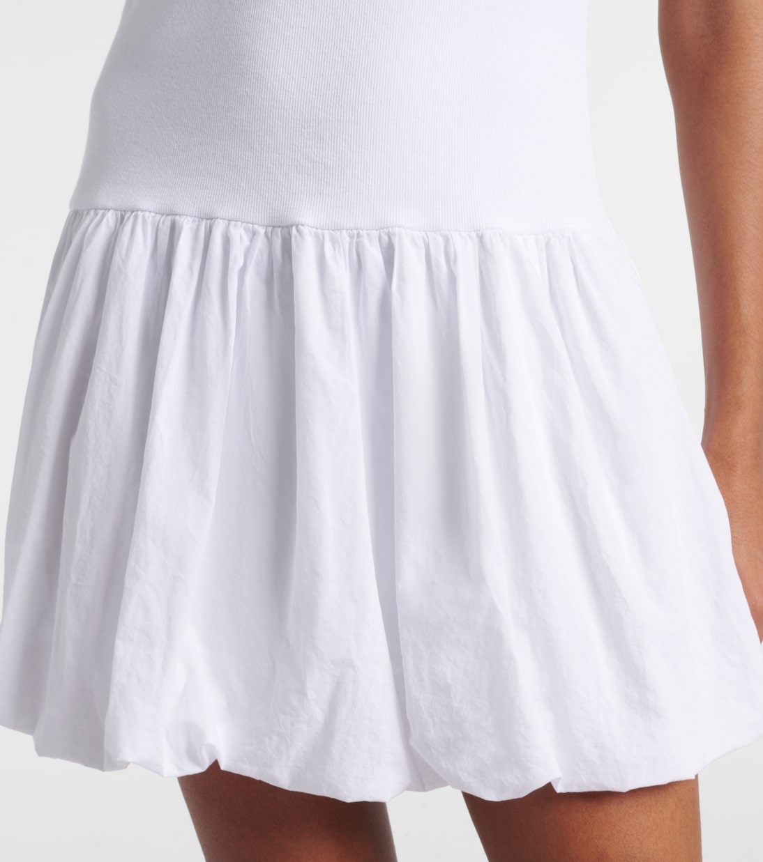 Isla cotton-blend poplin minidress | Velvet