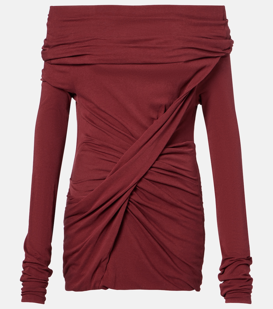 Taut cotton-blend jersey top | Entire Studios