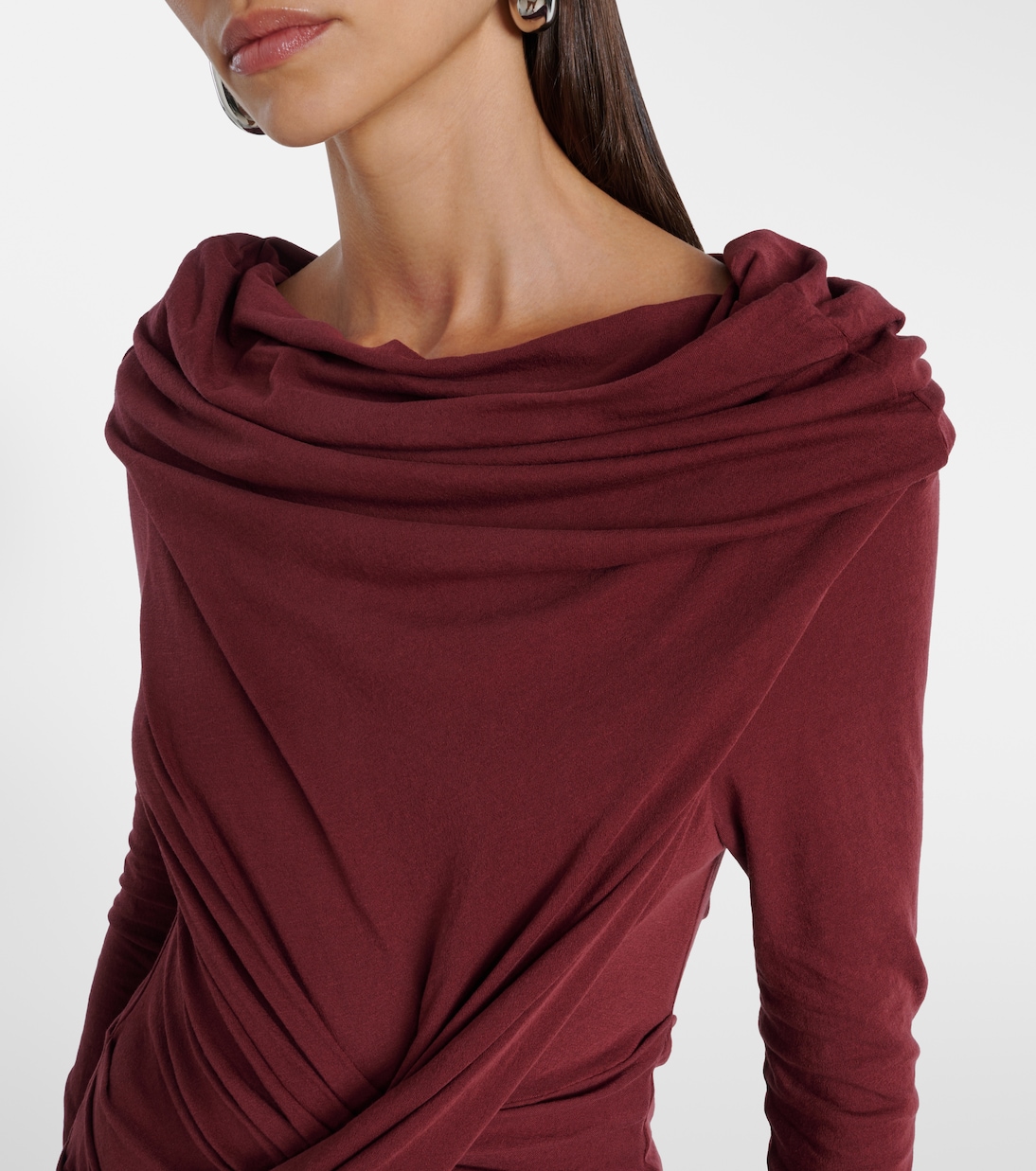 Taut cotton-blend jersey top | Entire Studios