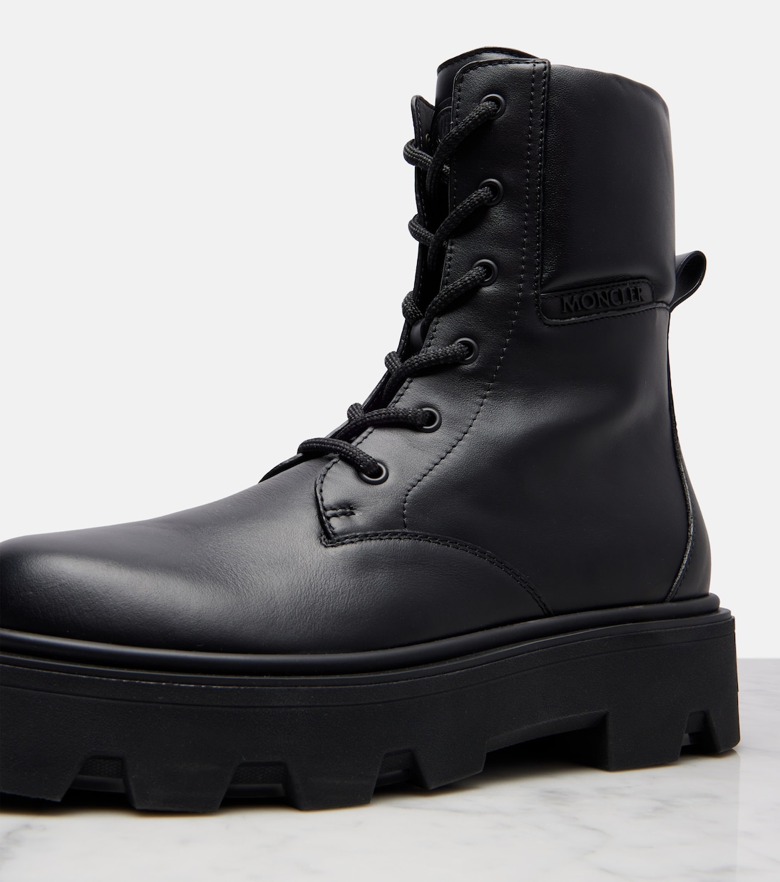 Botines Aurea de piel con cordones | Moncler