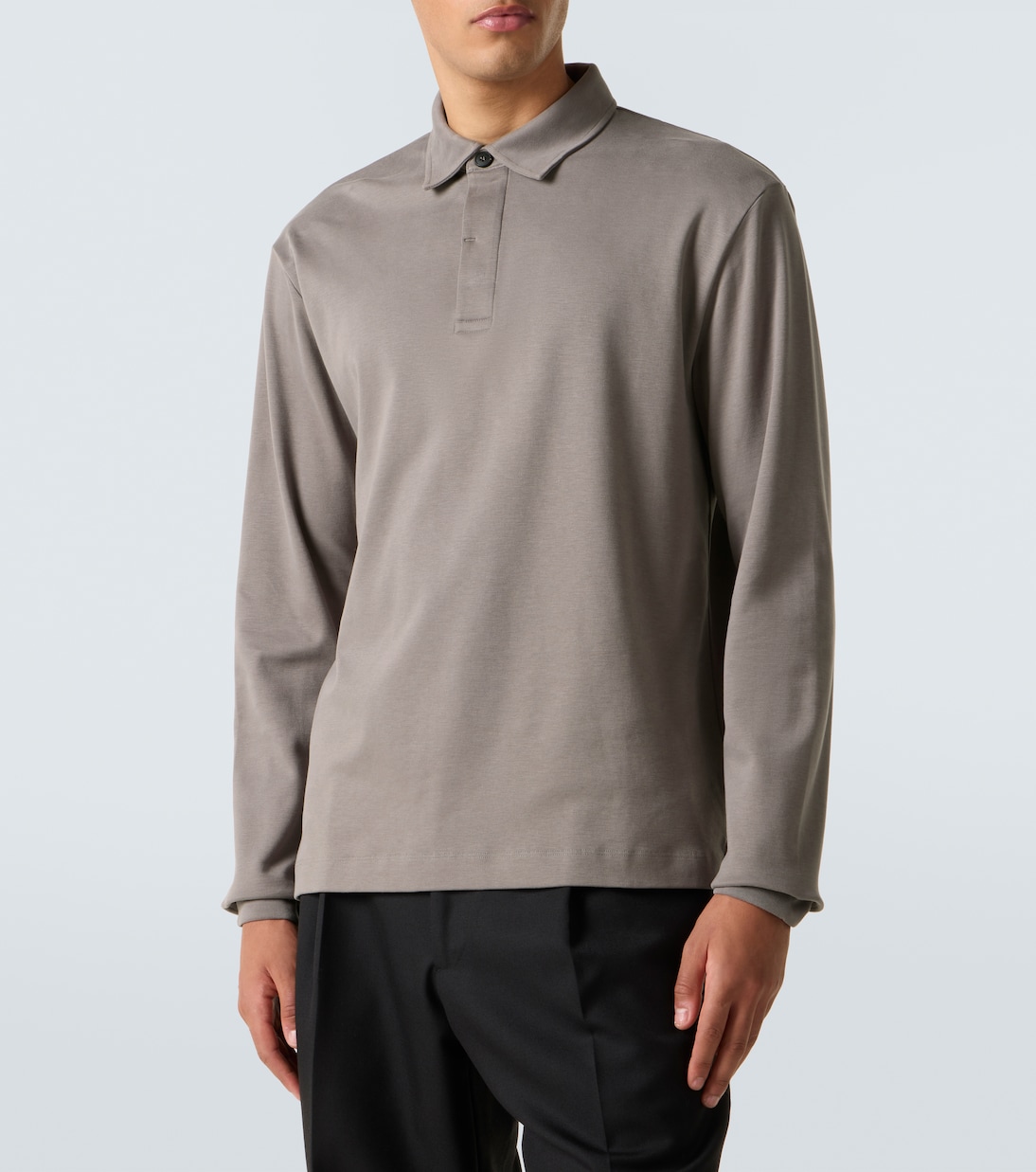 Cotton polo shirt | Sunspel