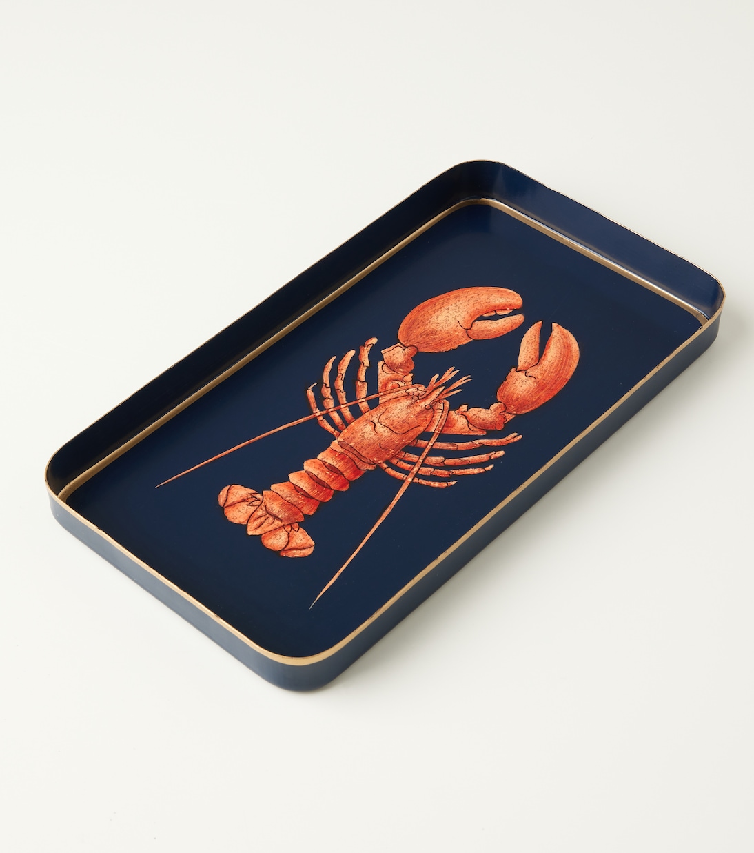 Lobster painted iron tray | Les-Ottomans