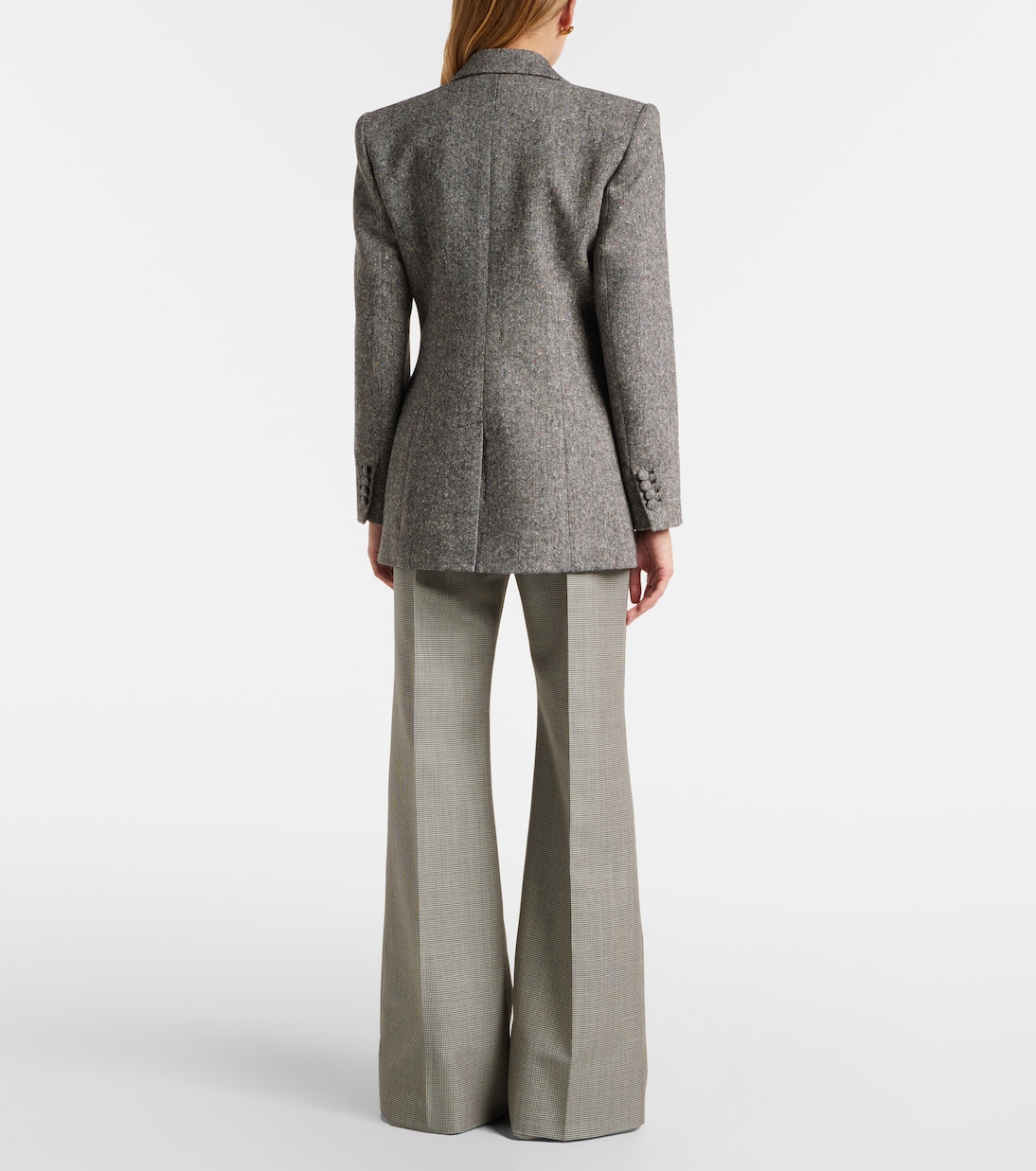 Double-breasted wool-blend blazer | Valentino