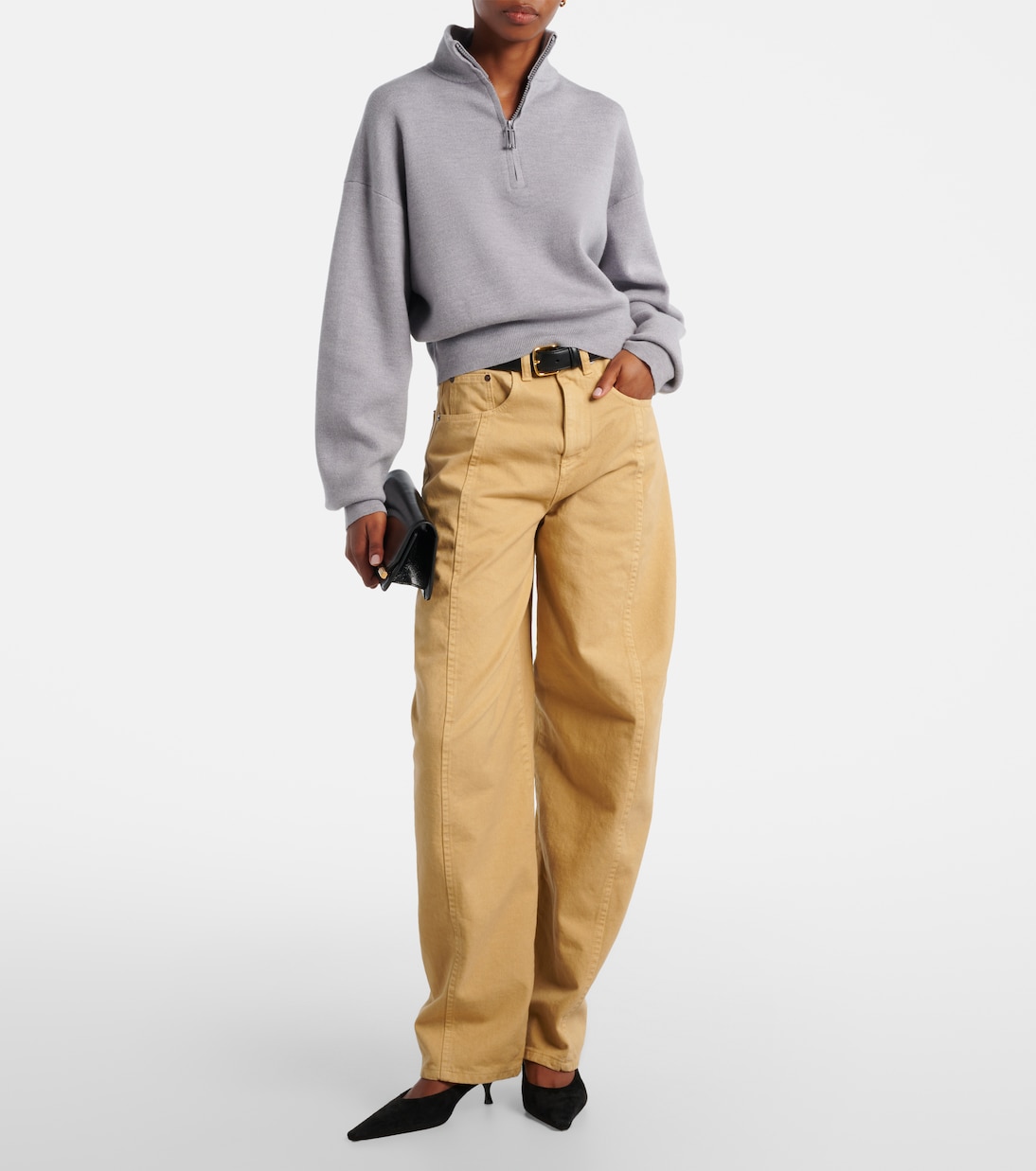 High-Rise Barrel Jeans | Victoria Beckham
