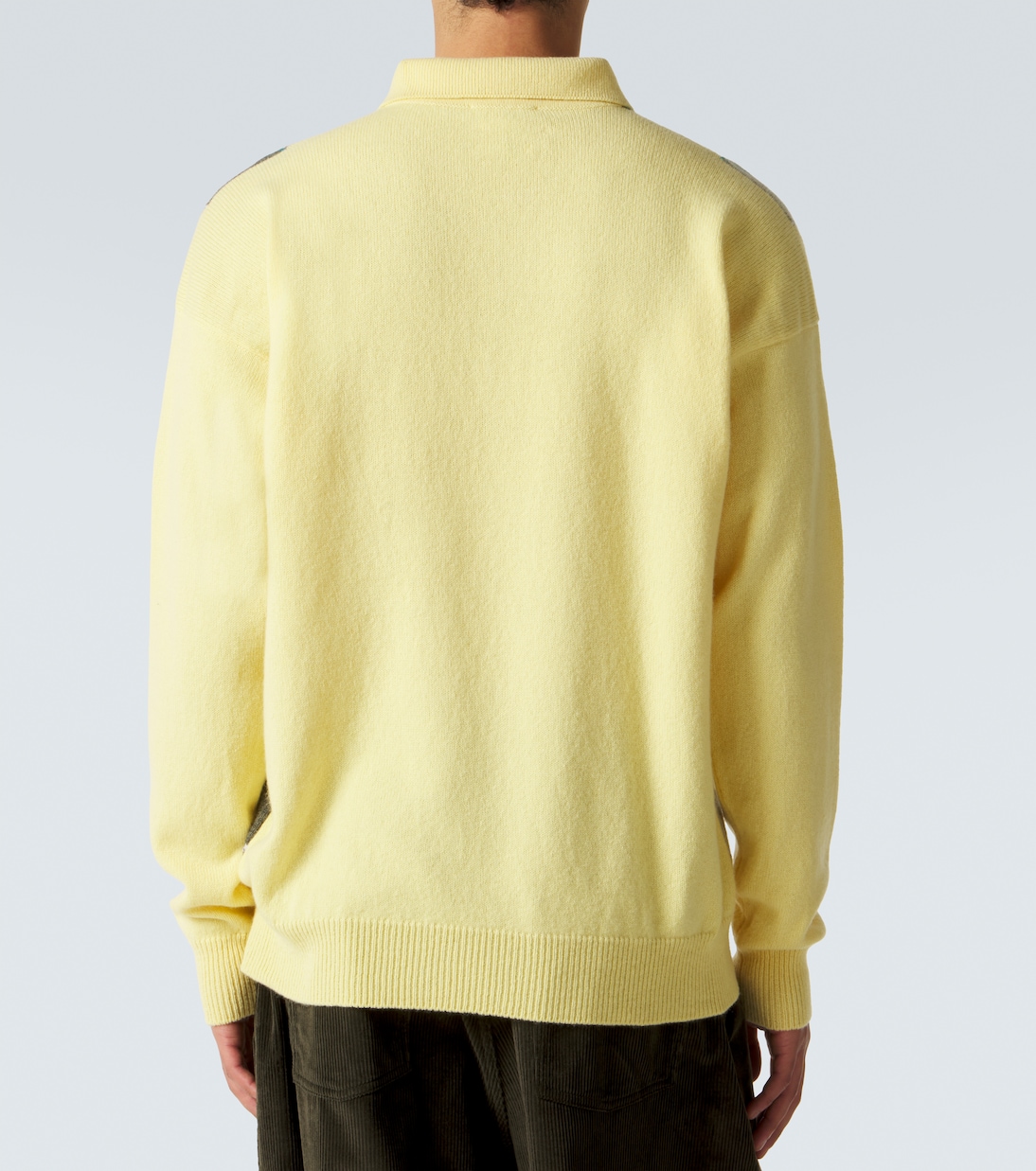 Argyle wool polo sweater | JW Anderson