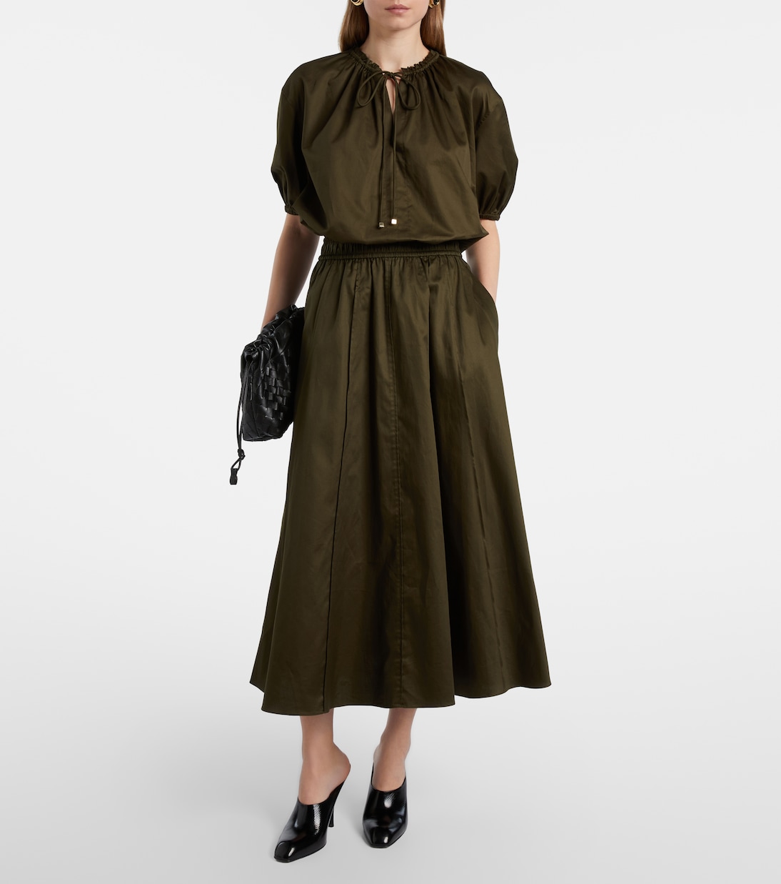 Nador cotton poplin blouse  | Joseph