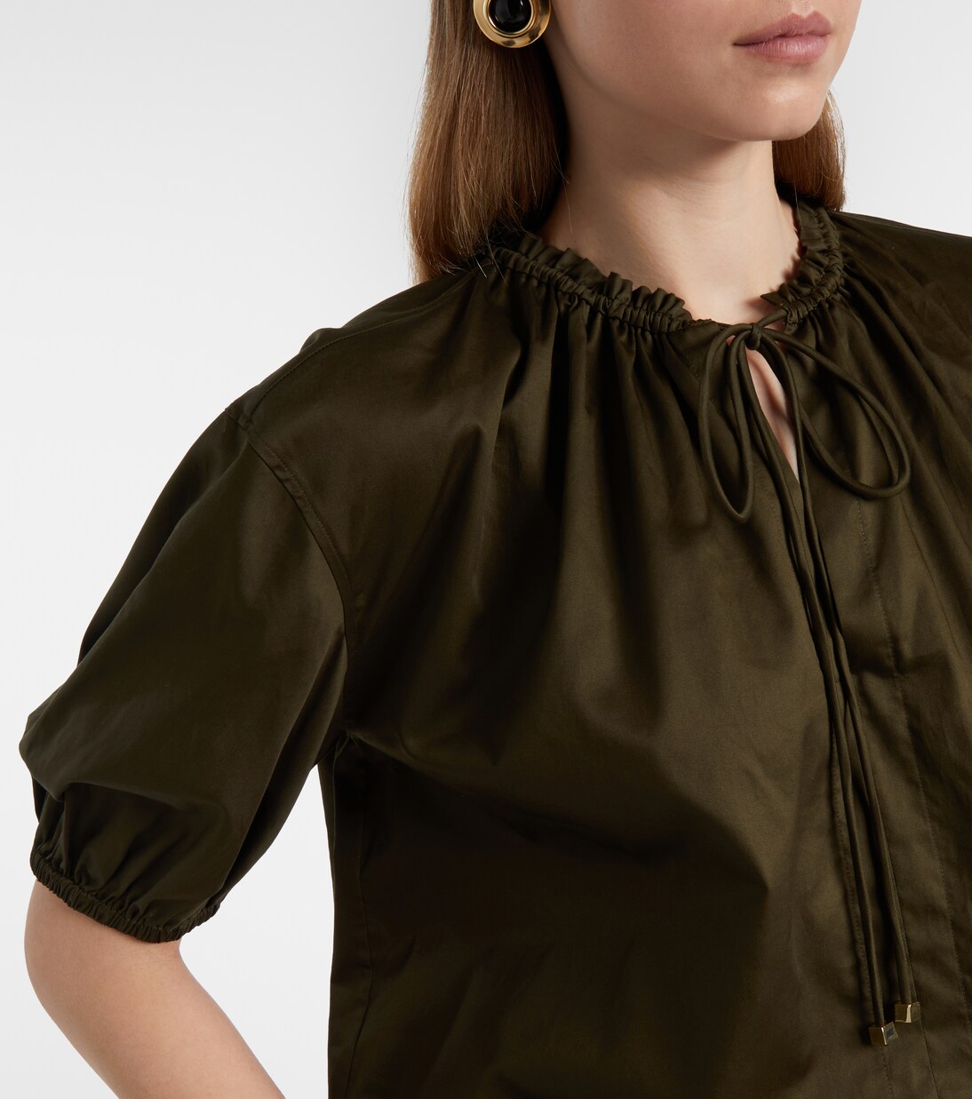 Nador cotton poplin blouse  | Joseph